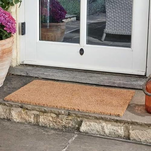 Marco Paul Coir Decoir Insert 23 x 53 cm - Natural Look Anti-Slip Door Mat - Indoor Outdoor Use Weather Resistant Coir Doormat (Original)