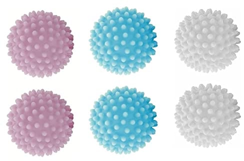Trockner Ball Waschball für waschmaschine Waschball, 6 Stück Trocknerbälle für Wäschetrockner, Dryer Balls Igelball Kugeln für Flauschigere Wäsche für Heim Kleidung Reinigung, Wiederverwendbare