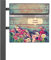 banjado® Standbriefkasten Anthrazit mit Namensschild Blumenpfücken & Zeitungsfach/Briefkasten mit Standfuß in Anthrazit/Postkasten A4 Einwurf inkl. Montagematerial & 2 Schlüsseln