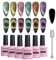 AIMEILI Cat Eye UV Gel Nagellack 6 Farben 9D Cat Magnetisch Eye Gel Nagellack Magnet Chamaeleon Schimmern Gellack Cat Eye Gel Set - Gift Kit 48