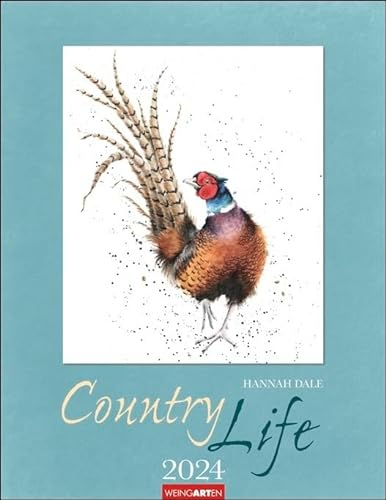 Country Life - Kalender 2024 - Weingarten-Verlag - Wandkalender mit bezaubernden Illustrationen - 34 cm x 44 cm