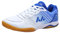 JiuQing Herren Tischtennis-Schuhe Pingpong-Badminton-Turnschuhe Weicher Boden Atmungsaktive Indoor-Fitness-Trainingsschuhe,Blau,43 EU