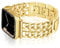 Vamyzji Compatible with Apple Watch Strap 42mm(Series 10) 41mm 40mm 38mm, Metal Strap for Apple Watch Serie 10 9 8 7 6 5 4 3 2 1 iWatch SE, Fashion Chain Link for Women Men Gold