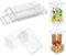 nbeads 30 STK. Transparente PVC-Schachtel, 5x5cm Kunststoff Klar Geschenkverpackungen Boxen Hochzeit Party Favour Boxen wasserdichte Faltschachtel für Süßigkeiten Kekse Kuchen Schokolade Geschenke