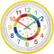 VINILITE Kinder Wanduhr ohne Tickgeräusche 30cm Bunt Zahlen Wanduhr zum Lernen für Schulanfänger Lautlos Kindergartenuhr Kinderzimmer, Wohnzimmer, Schlafzimmer