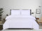 APEX FURNISHINGS Double Duvet Cover Sets - 100% Brushed Microfiber Bedding Quilt Cover with Pillowcases - White