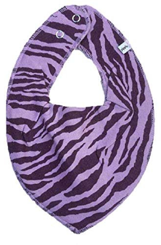 Pippi Babywear Halstuch Dreickstuch Zahnungslätzchen mit Motiv (flieder Zebra)