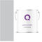 Q-COVER Latexfarbe 5 L Hellgrau Innenfarbe Wandfarbe Deckenfarbe Klasse 3 Mattfarbe Scheuerfest Hohe Deckkraft