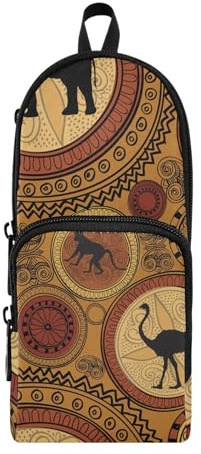 Mnsruu Federmäppchen mit großem Fassungsvermögen und mehreren Taschen, indische ethnische Tasche, Schule, Büro, Teenager, Mädchen, Jungen, #20, Einheitsgröße, Hübsch