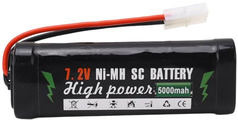 Batterie au lithium RC 7,2 V 5000 mAh RC pour la propulsion des voitures RC à grande vitesse