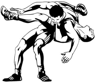JIFENLI Autoaufkleber 15,6 * 13,4 CM Mysteriöse Wrestling Aufkleber Auto Styling Vinyl Zubehör Silhouette