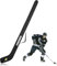 BOOSTEADY Hockeyschlägertasche für Erwachsene mit verstellbarem Gurtband, leichter, wasserdichter Eisbeutel, Ausrüstung mit verstellbarer Schulter für Erwachsene und Jugendliche