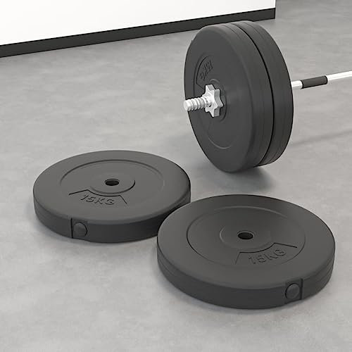 Übung & Fitness Gewichtheben Freigewichte Hantelscheiben 2 Stück 30 kg Zement