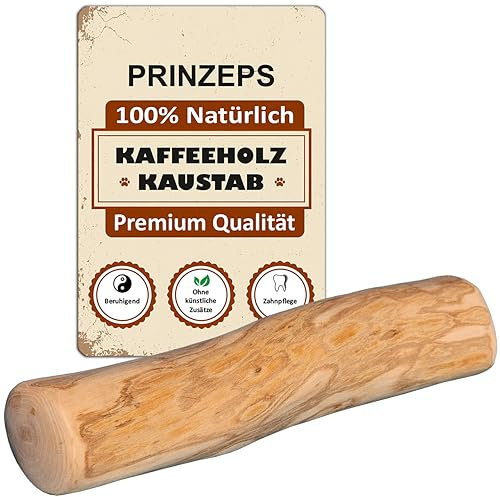 PRINZEPS Kaffeeholz für Hunde Kaustab – Kauholz Hund Kauknochen Kauspielzeug - 100% natürliches Hunde-Spielzeug Kauwurzel - Größe XS: Für Welpen und Kleine Hunde bis 3-6 kg (XS)