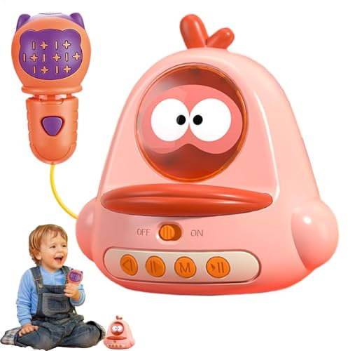 Karaoke cantante per microfono per - Macchina per karaoke a forma di pulcino per giocattoli con microfono dei cartoni animati | Giocattolo per microfono canto di apprendimento precoce per neonati