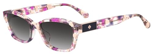 kate spade new york Womens Ks Ayla 2/S Rectangular Sunglasses, Pink Havana, 53mm