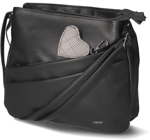 Rieker H1005-02 Handtasche Synthetik Damen in schwarz - Gr. S