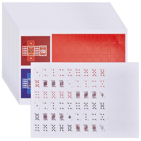 SUPERFINDINGS 30 Deck Miniatur Pokerkartenspiel Mini Spielkarten Winziges Kartenspiel Reise Pokerdeck Kompaktes Neuheitsspiel Für Puppenhaus Mikrokosmos Dekor Partyspiel Zubehör