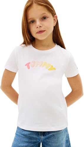 Tommy Hilfiger Mädchen Tommy Puff Print Tee Ss Kg0kg09246 T-Shirts (1er Pack)