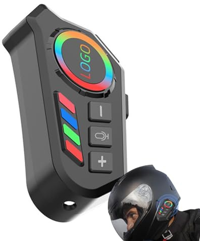 Générique Motorrad-Kopfhörer, Helmet Communication System, 3,27 x 1,65 x 1,1 Zoll (8,9 x 3,65 x 2,7 cm) Wireless Earphone, Voice Assistant , Headset für Radfahren, Skifahren und Outdoor Reiten
