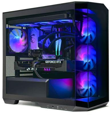 PowerLab | PC Gamer Powered by MSI - Processeur Ryzen 7 9800X3D • RTX 5070 12 GO • RAM 32 GO RGB • SSD 1 to • WiFi • Watercooling 360 • W11
