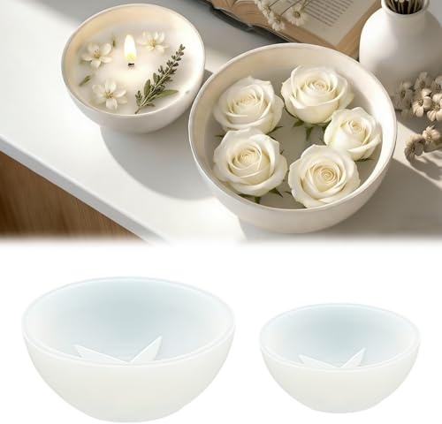 TZEKING 2 Stück Silikonform Schale,GießFormen Silikon Tablett Schale,Epoxidharz Gießformen,Silikonformen Tablett,Handgefertigte Silikonform,Epoxidharz Formen Moulds