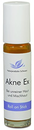 Naturprodukte Schwarz - Akne Ex Pickelstift - Mit Teebaumöl gegen Pickel, 10ml