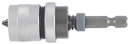 Tivoly 11501320016 Porte Embouts de Vissage Special Plaque de Plâtre, Gris
