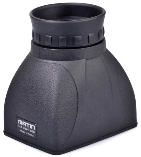 Quenox M-6296 Displaylupe (Displaysucher, Lichtschacht) mit 2facher Vergrößerung - geeignet für Displays bis 3,2 Zoll
