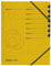 herlitz 10843266 Ordnungsmappe Quality 1-7, A4, gelb, 7 Fächer mit Gummizug, 1 Stück