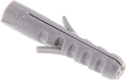 FISCHER Dübel, S8, 100er Pack Bohrer Ø:8mm min. Bohrlochtiefe:55mm Schrauben Ø:4, 5-6mm