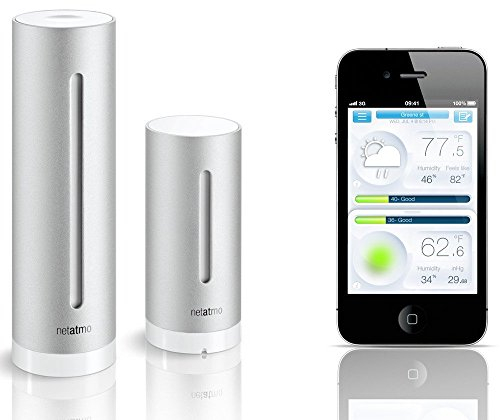 Netatmo NWS01 + NE1002ZZ NWS01-EC Funk-Wetterstation Vorhersage für 12 bis 24 Stunden