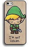 Cute Cartoon Zitate I & # 39; M nicht Zelda Design The Legend of Zelda Handy Schutzhülle für iPhone 6/6S (11,9 cm) beliebten Adventure Game Serie Style