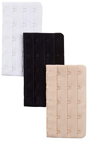 Ulla Popken Damen Bh-verlängerung, 3er-pack BH-Verlängerer, Multicolor, 54 EU