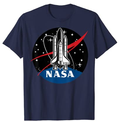 NASA Space Shuttle Take Off With Logo Premium T-Shirt T-Shirt