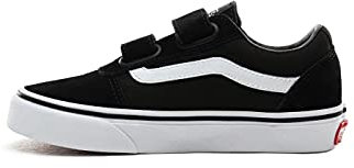 Vans Ward V Suede, Jungen Sneaker, Schwarz (Suede/Canvas) Black/White), 32.5 EU