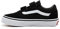 Vans Ward V Suede, Jungen Sneaker, Schwarz (Suede/Canvas) Black/White), 32.5 EU