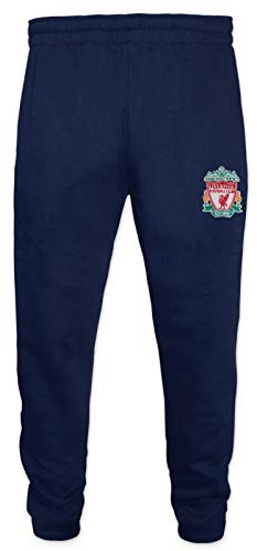 Liverpool FC Boys Joggers Jog Pants Slim Fit Fleece Kids Official Football Gift