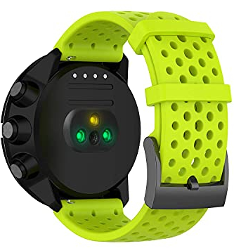 Correa para Reloj Suunto 9, Pulsera de Silicona Brazalete de Repuesto Banda de Deportes Correa de Muñeca para Suunto Spartan Sport Wrist HR Baro/Suunto 9 /Suunto Traverse (Lima, L)