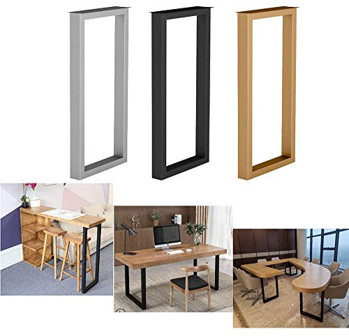 ZH-1 Pieds de Table en métal pour Table de bistrot, Table Haute de Bar Cuisine, Hauteur de 70cm/100cm, Pied de Meubles de Bricolage de l'industrie, Argent, Or, Noir,1 PCS