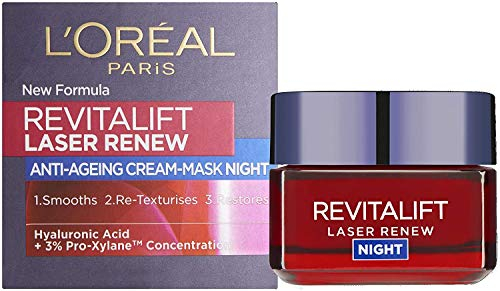 2 X L'Oreal Paris Revitalift Laser Erneuerung Nachtcreme Maske 50ml