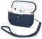 AOTUAO Kompatibel mit AirPods Pro 2 Hülle Case, Silikon Stoßfeste Schutzhülle für AirPods Pro 2. Generation 2022 Case Cover mit Silikon Lanyard, Front-LED Sichtbar, Midnight Blue