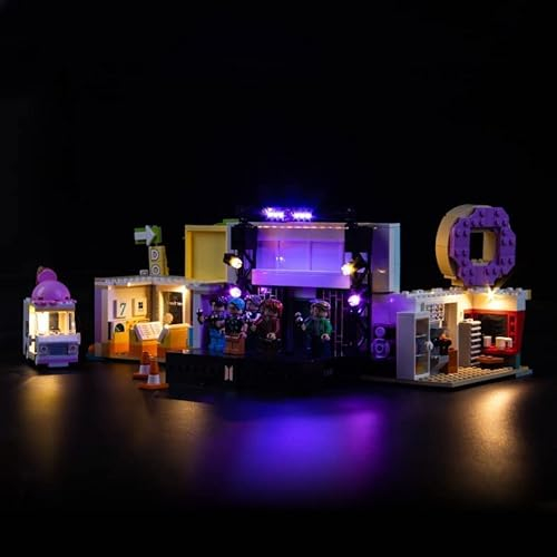 Led Licht Set Kompatibel mit Lego Ideas BTS Dynamite (Kein Modell), Dekorationsbeleuchtungsset für 21339 BTS Dynamite Kreative Spielzeuglichter für Erwachsene und Kinder