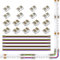 SEZO LED Streifen Verbinder Kit FCOB RGBCCT 6 polig 12mm LED Eckverbinder 18PCS Transparenter Lückenloser Lötfreier Board to Board/Board to Wire Connectors + 5PCS 15cm langer 24AWG Verlängerungsdraht