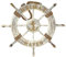 osters muschel-sammler-shop maritime Holz Serie Shabby ┼ Leuchtturm ┼ Anker ┼ Steuerrad ┼ Schatz-Truhe ┼ Bilder-Rahmen ┼ Deko - Nautic ┼ exklusive Artikel (großes Steuerrad Heimathafen)