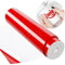JAVIGA Vinylfolie Plotter Rote 30,5cm x 1219cm Plotterfolie Vinyl Rolle für Cricut, Wasserdichte Glänzende Selbstklebende Folie für DIY-Aufkleber, Dekoration, Geburtstag