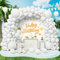 Palloncini Bianchi, 143 pezzi Dimensioni Diverse Bianco Opachi Arco Palloncini Kit per Donne Bambino Festa di Compleanno Battesimo Matrimonio Baby Shower Fidanzamento Nuziale Anniversario Eventi