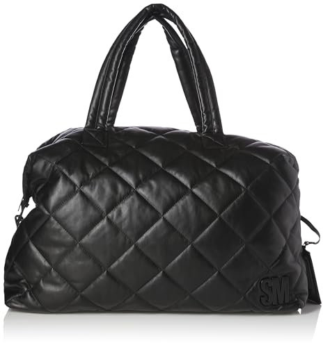 Steve Madden Gesteppter Weekender mit Glasur, Schwarz, Einheitsgröße