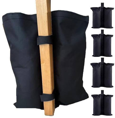 4 STK Gazebo Sandbags, 600D Pavillon Bein Gazebo Leg Weights Gewicht Taschen, Doppelte Taschen Sandbag Weight, Sandbag Zelt Ohne Sand Für Patio Regenschirm; Pop-Up Canopy Tent; Vordach, Gartenmöbel