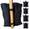 4 STK Gazebo Sandbags, 600D Pavillon Bein Gazebo Leg Weights Gewicht Taschen, Doppelte Taschen Sandbag Weight, Sandbag Zelt Ohne Sand Für Patio Regenschirm; Pop-Up Canopy Tent; Vordach, Gartenmöbel